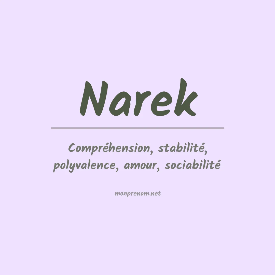Signification du Prénom Narek Signification du Prénom Narek