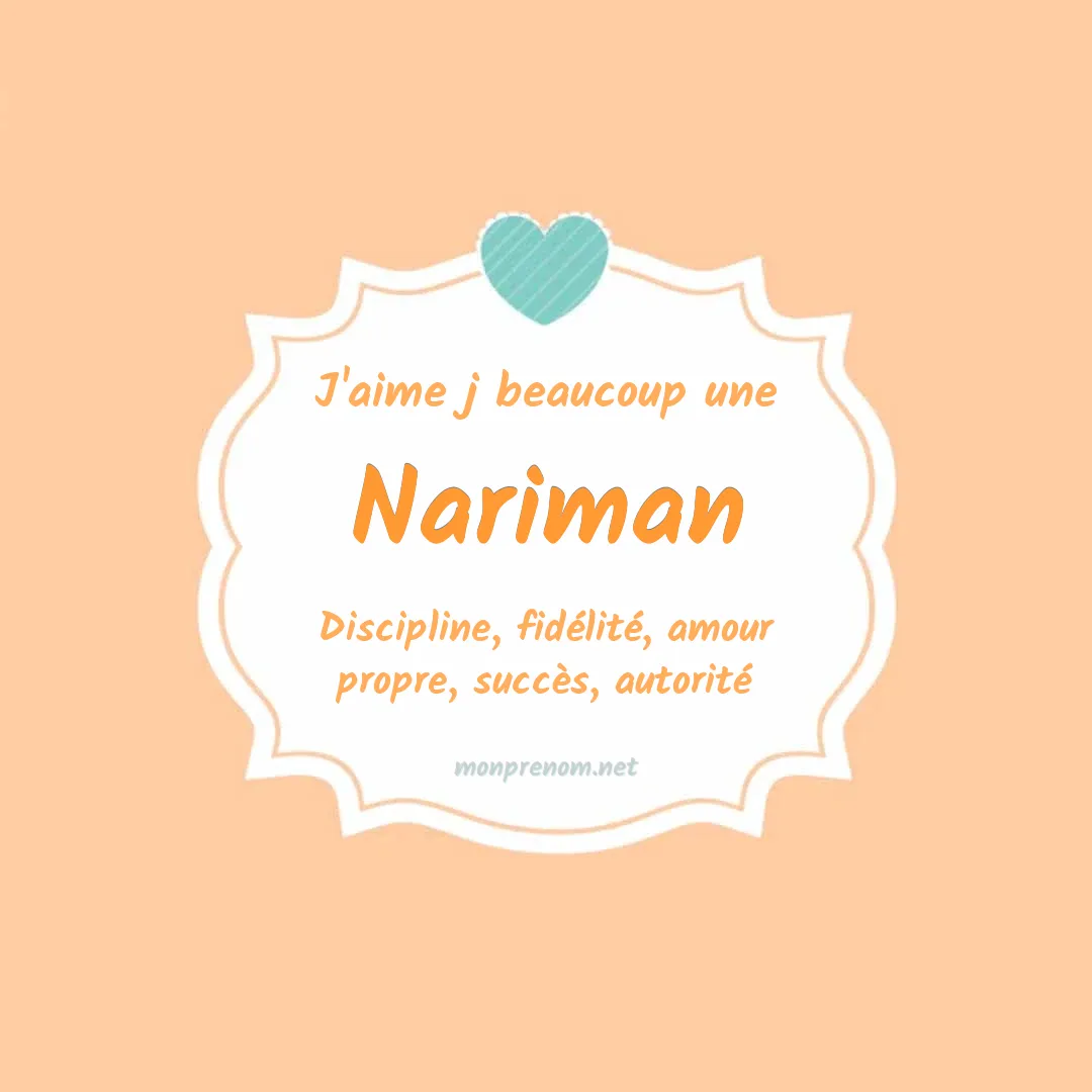 j'aime beaucoup Nariman