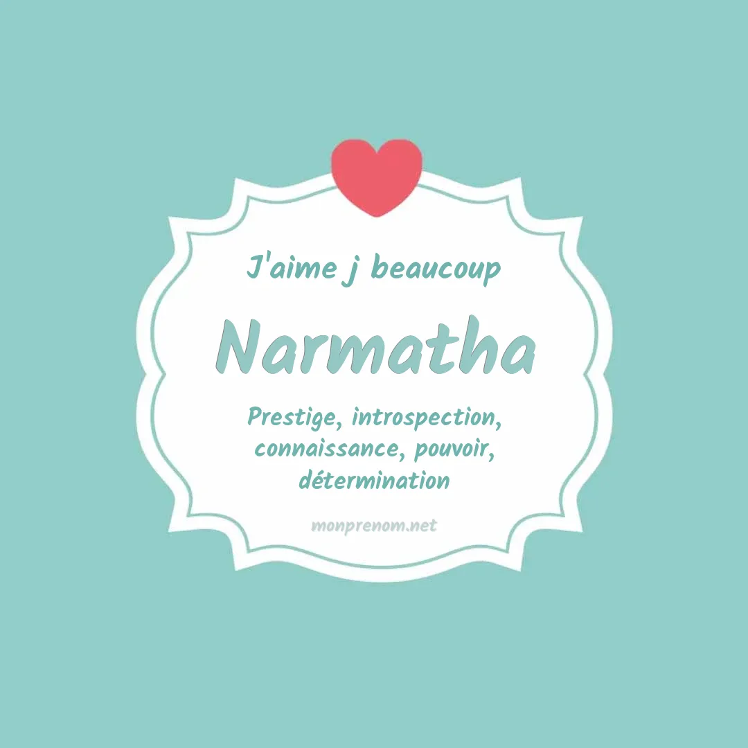 j'aime beaucoup Narmatha