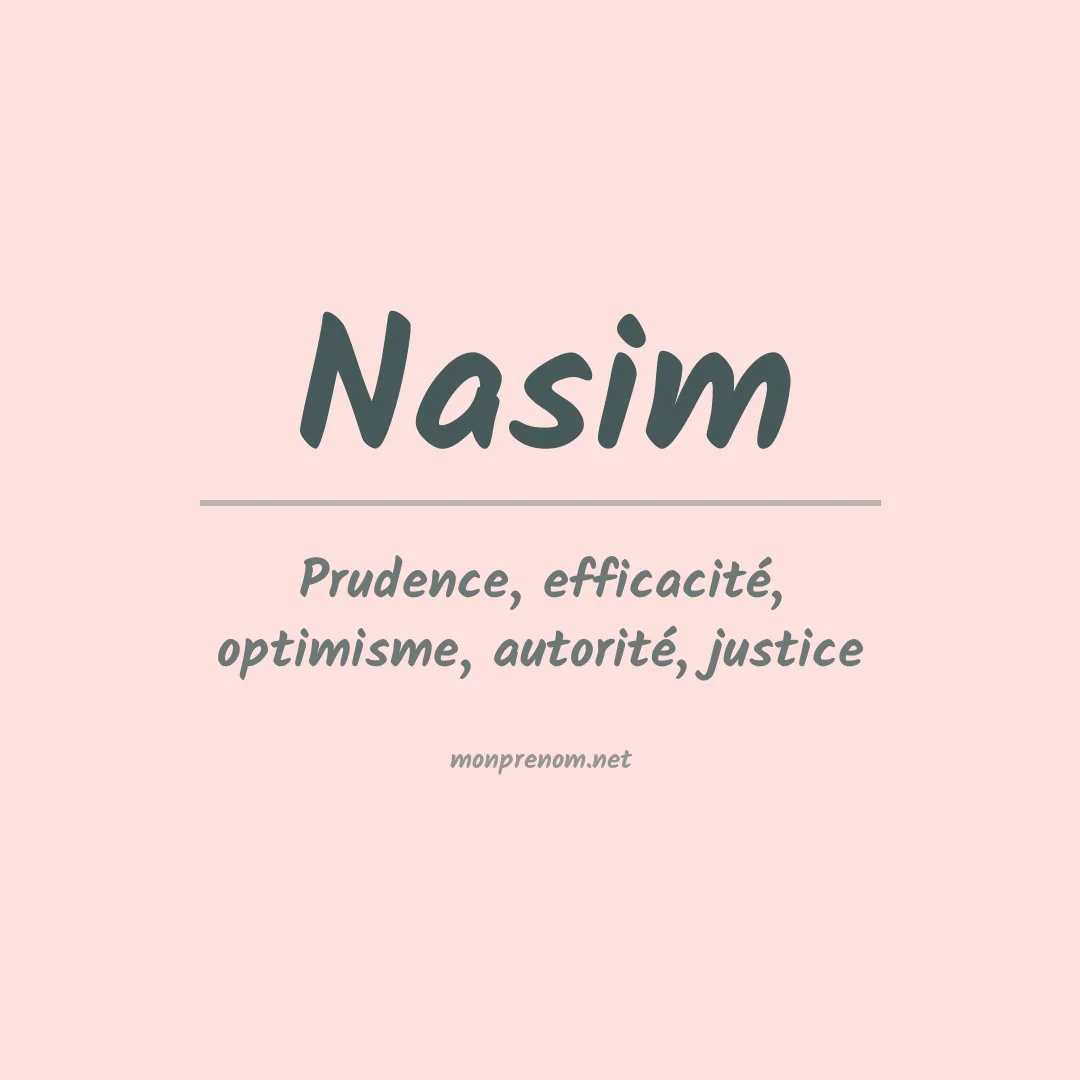 Signification du Prénom Nasim Signification du Prénom Nasim
