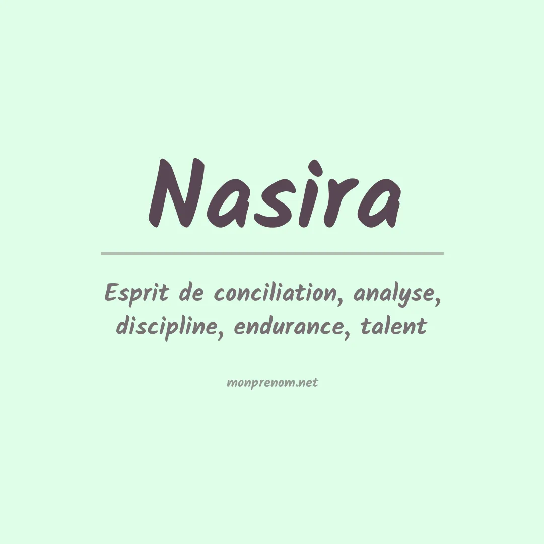 Signification du Prénom Nasira