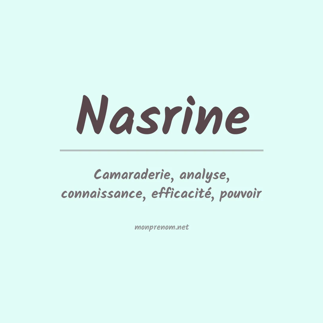 Signification du Prénom Nasrine Signification du Prénom Nasrine