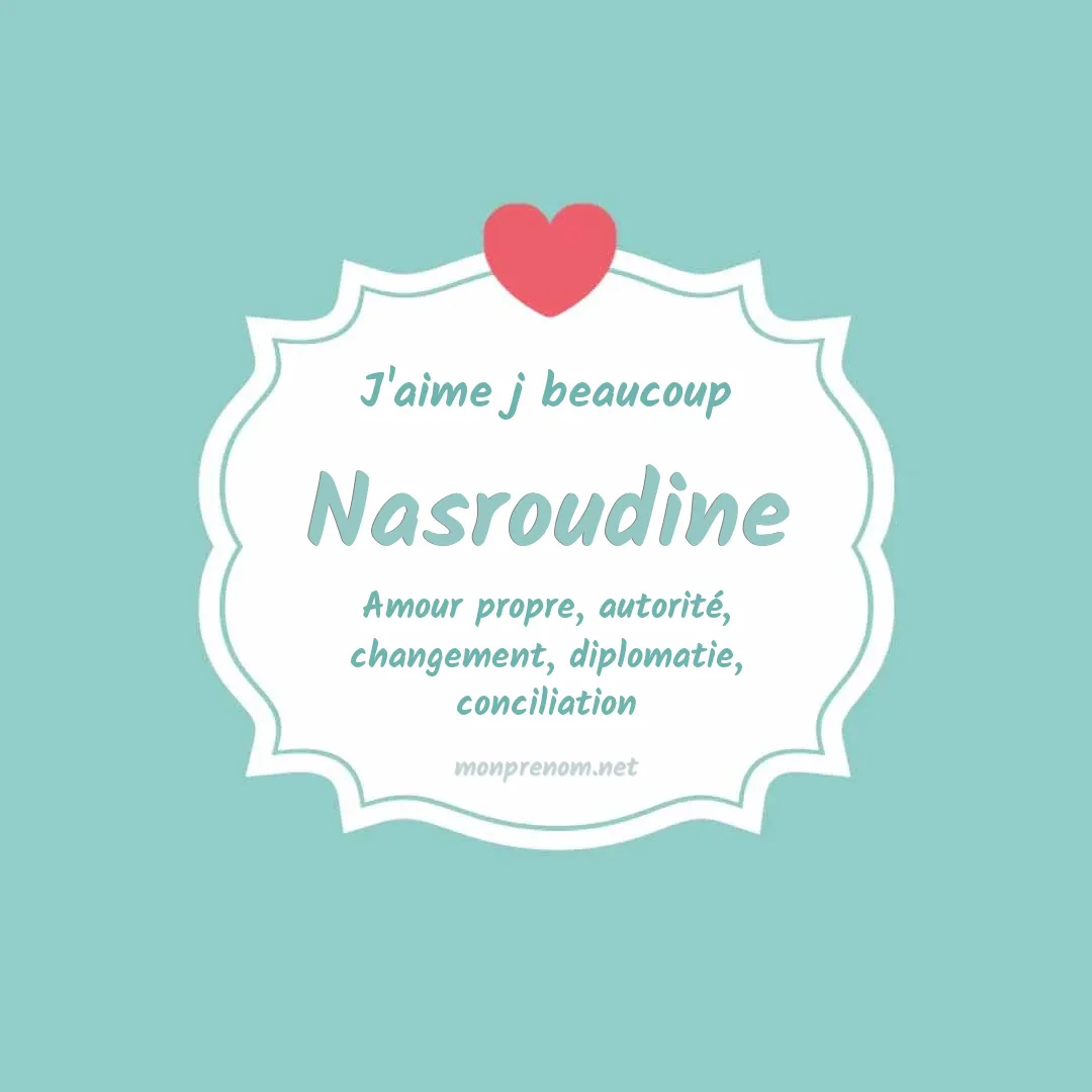 j'aime beaucoup Nasroudine