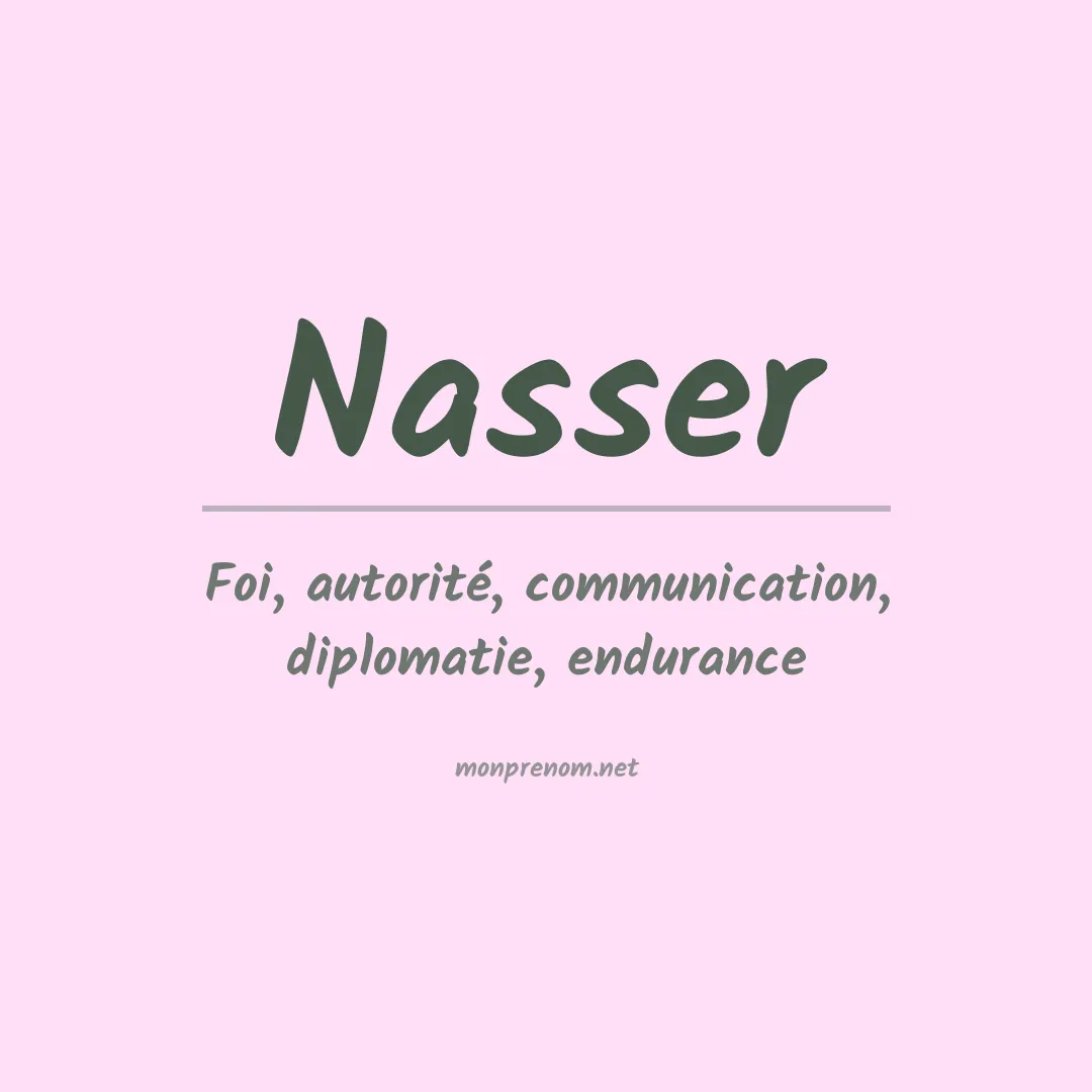 Signification du Prénom Nasser