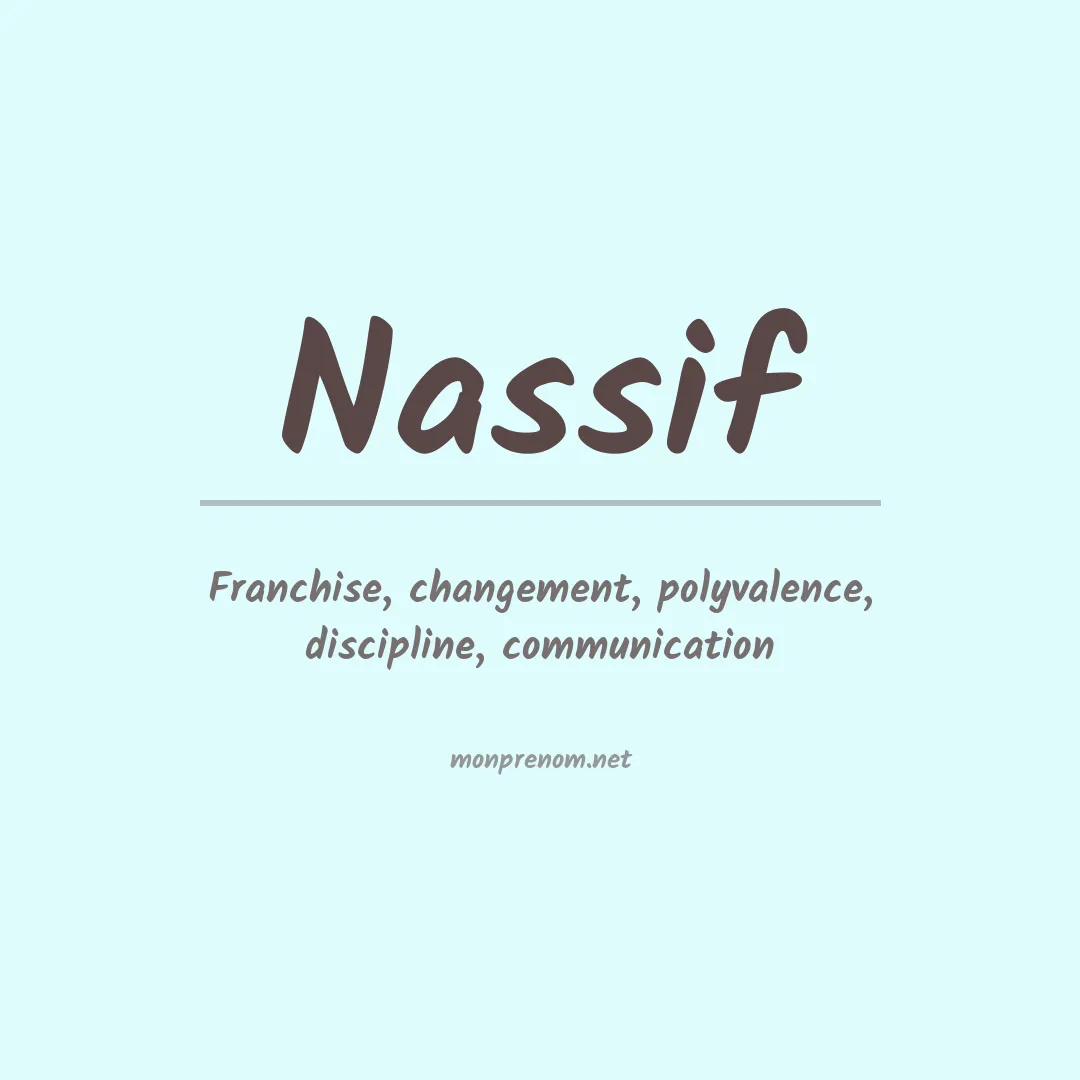 Signification du Prénom Nassif