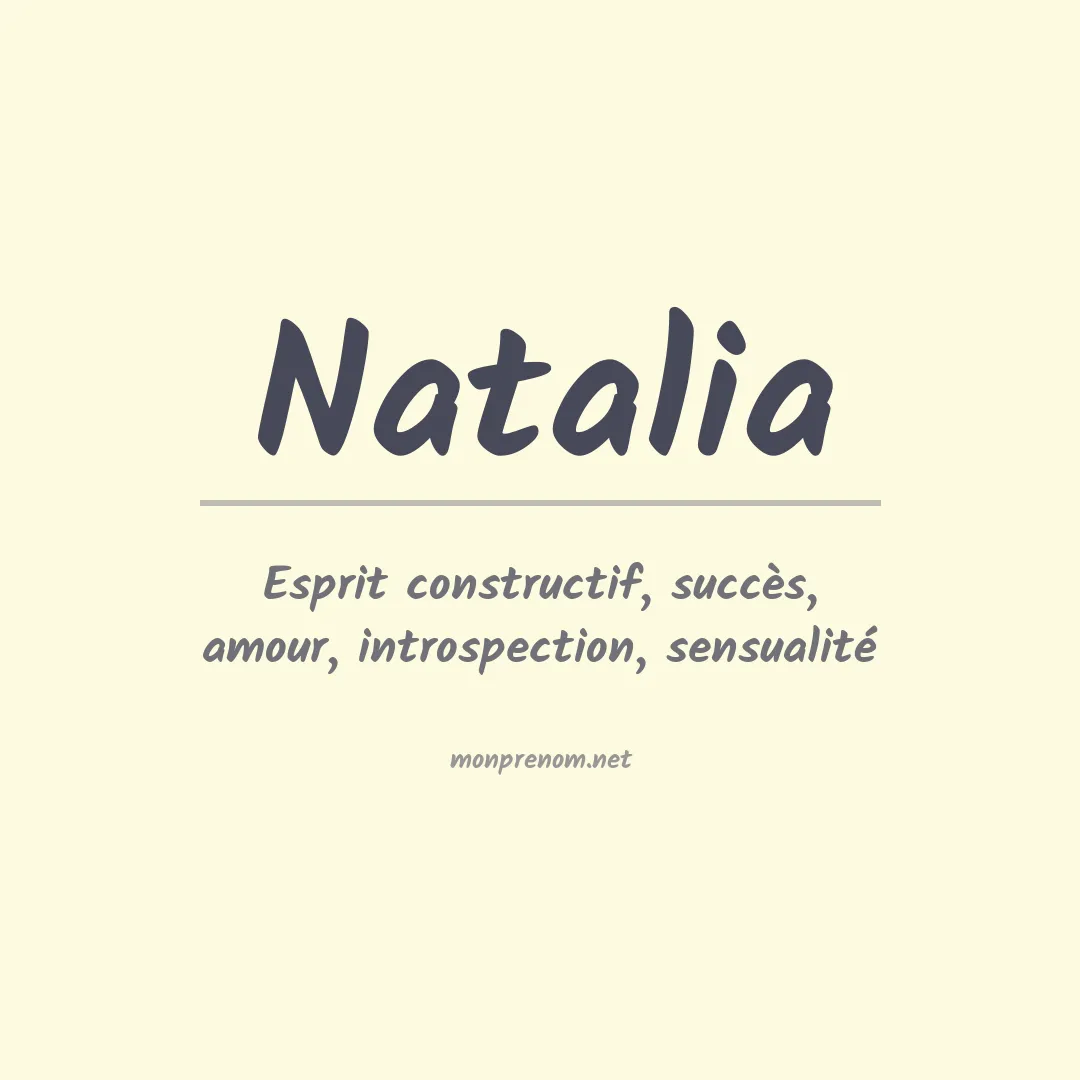 Signification du Prénom Natalia