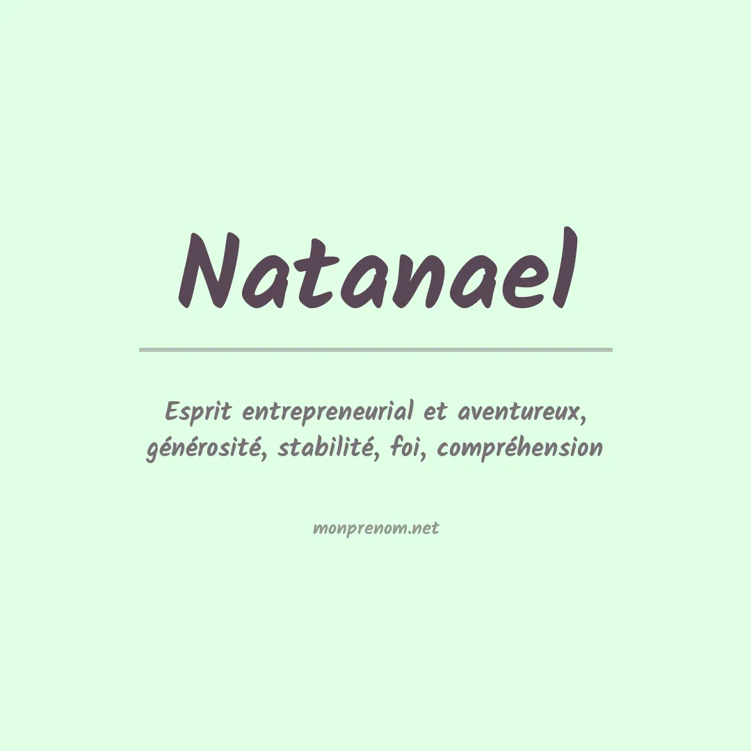 Signification du Prénom Natanael
