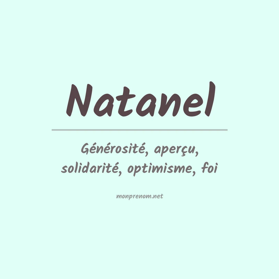 Signification du Prénom Natanel
