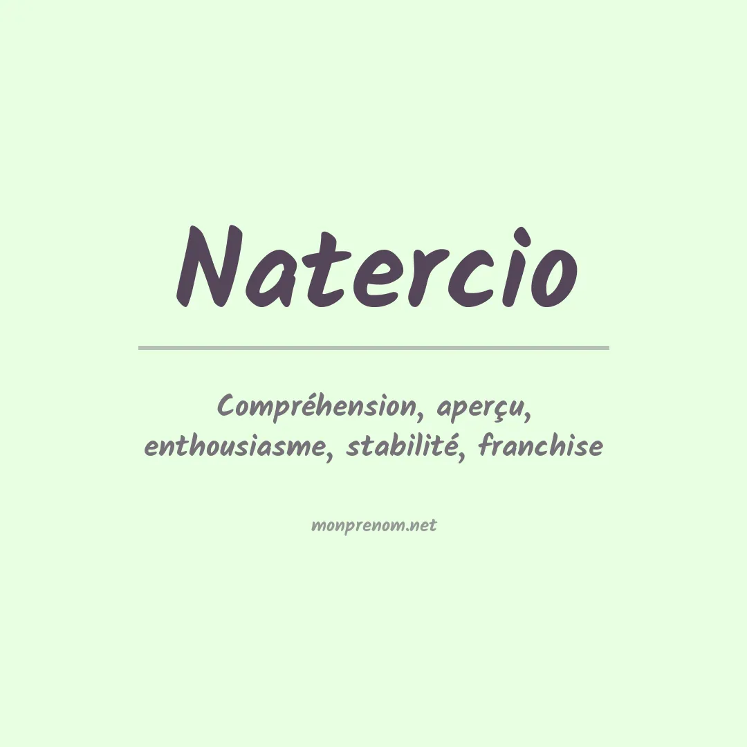 Signification du Prénom Natercio Signification du Prénom Natercio