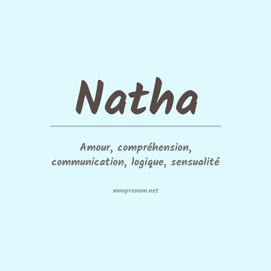 Signification du Prénom Natha