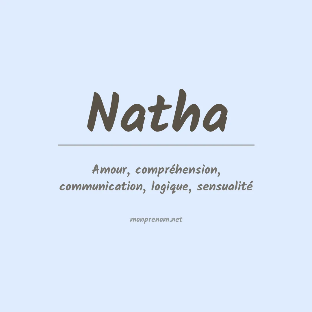 Signification du Prénom Natha Signification du Prénom Natha