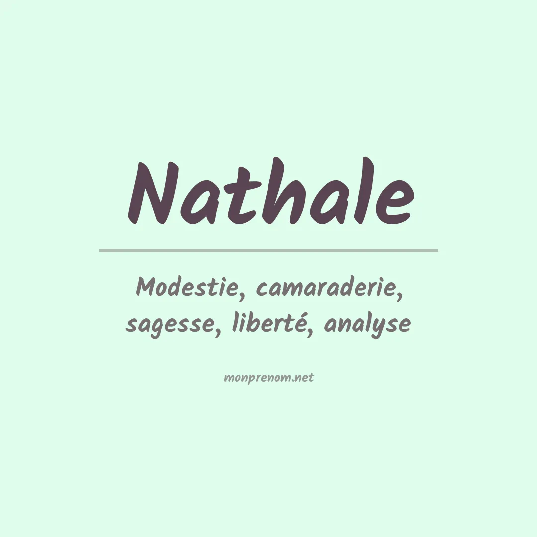 Signification du Prénom Nathale