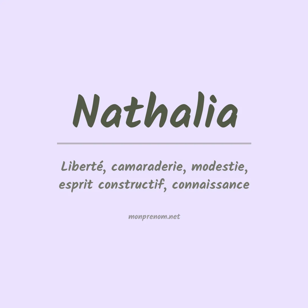 Signification du Prénom Nathalia