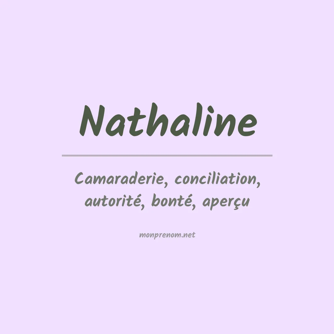 Signification du Prénom Nathaline