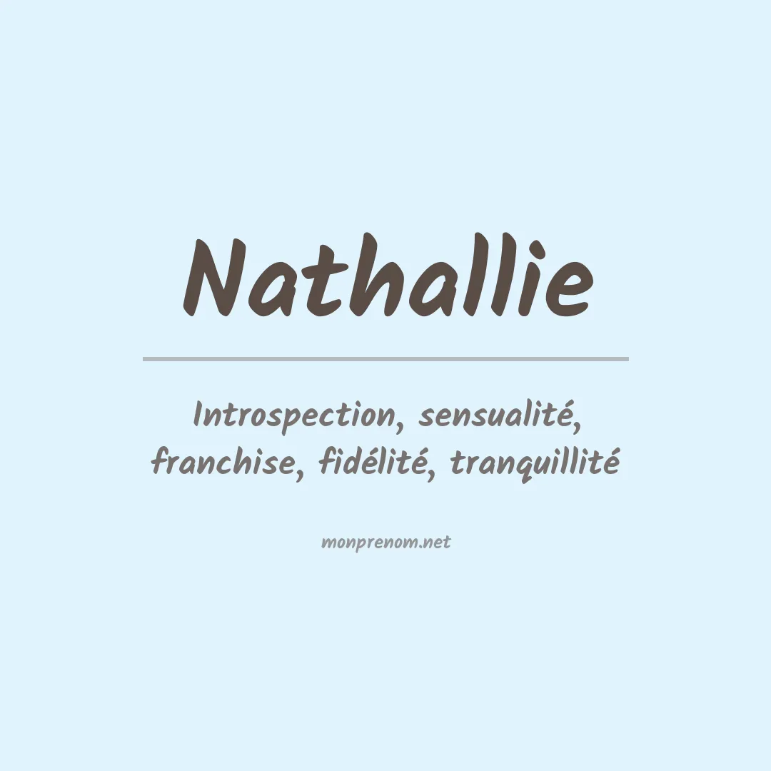 Signification du Prénom Nathallie