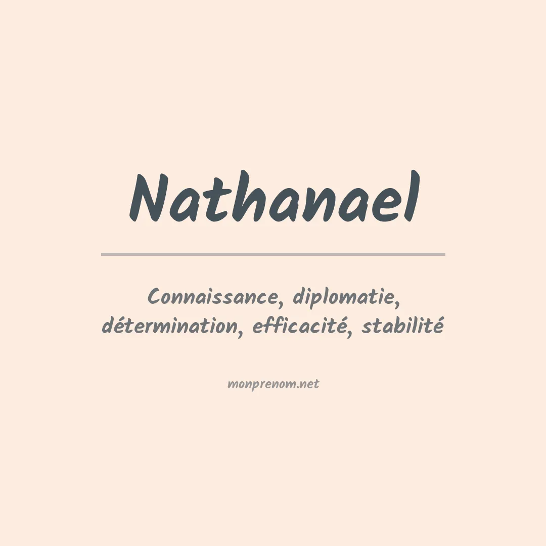 Signification du Prénom Nathanael