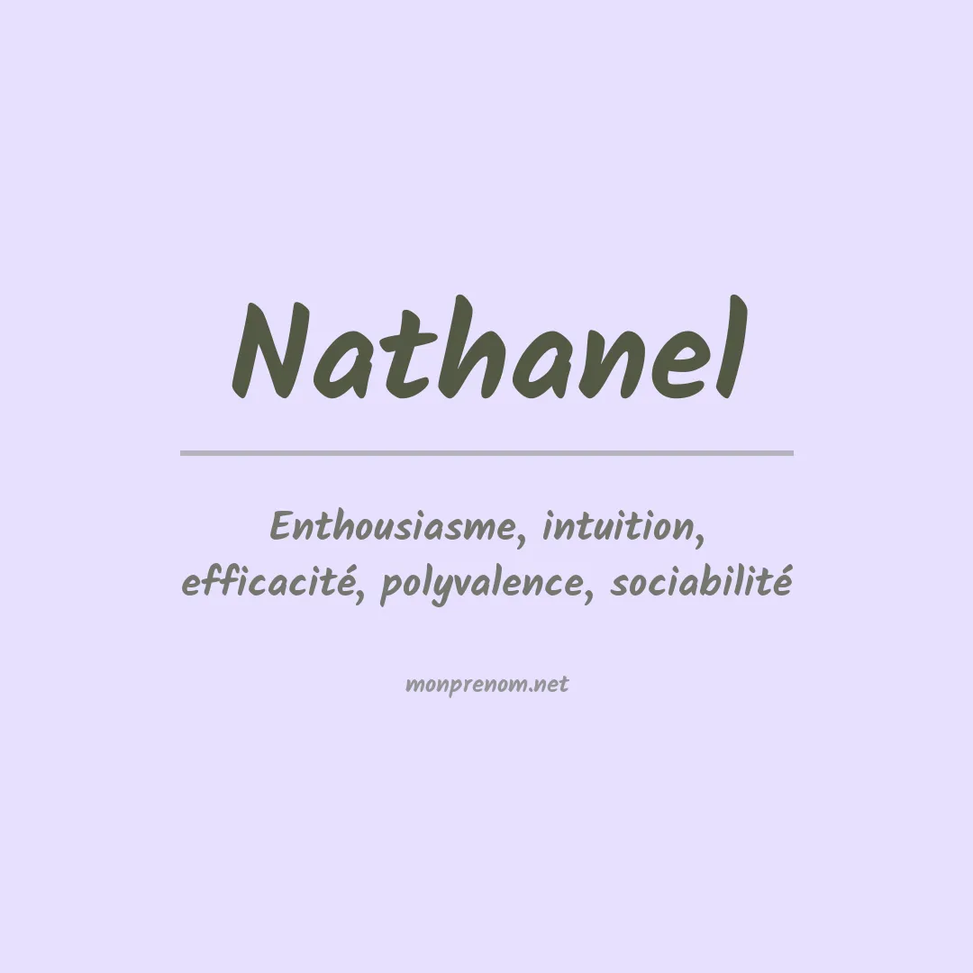 Signification du Prénom Nathanel