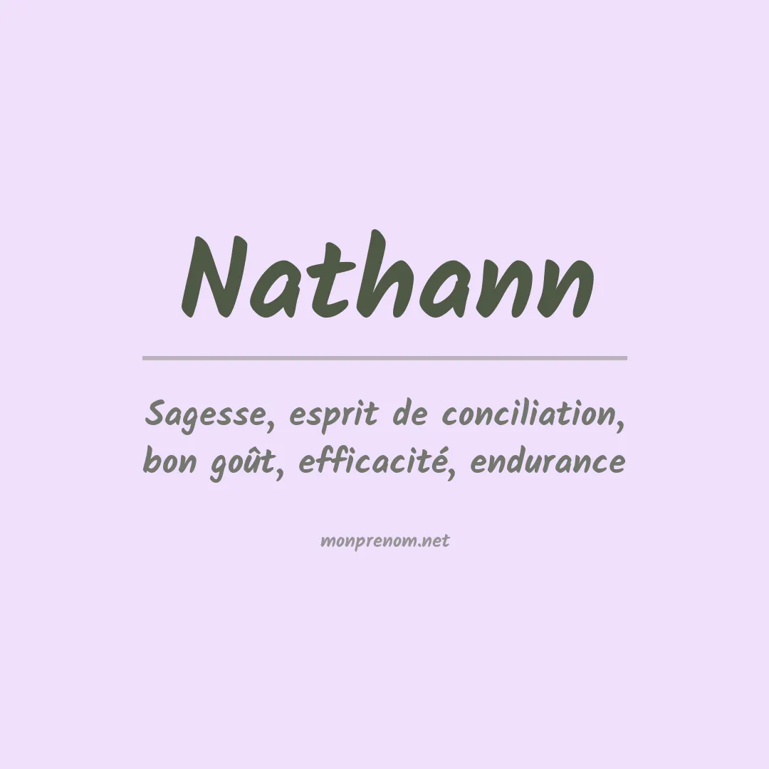 Signification du Prénom Nathann