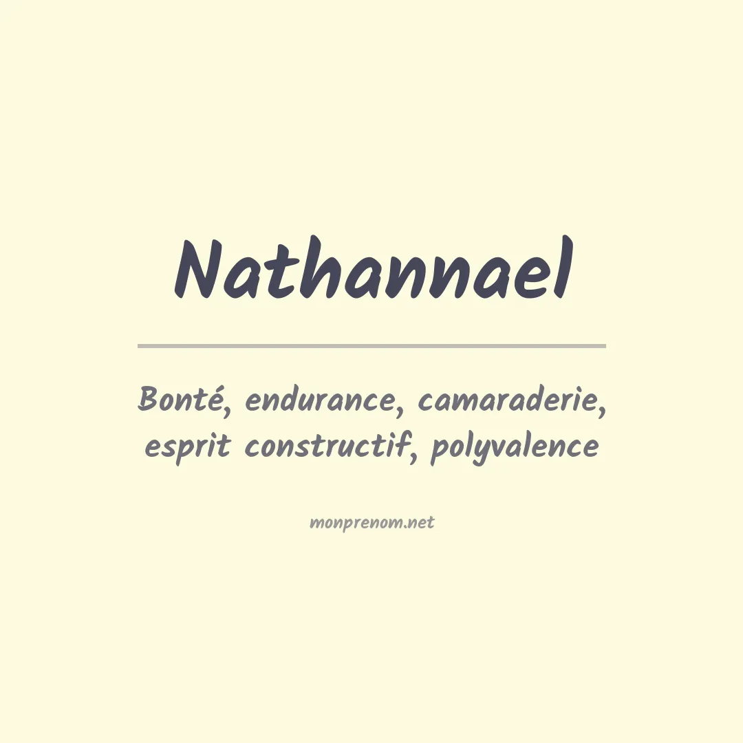Signification du Prénom Nathannael