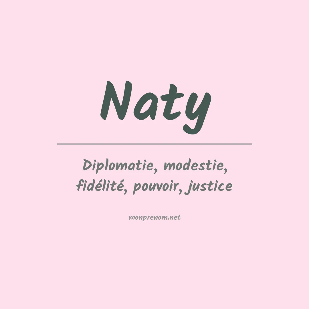 Signification du Prénom Naty