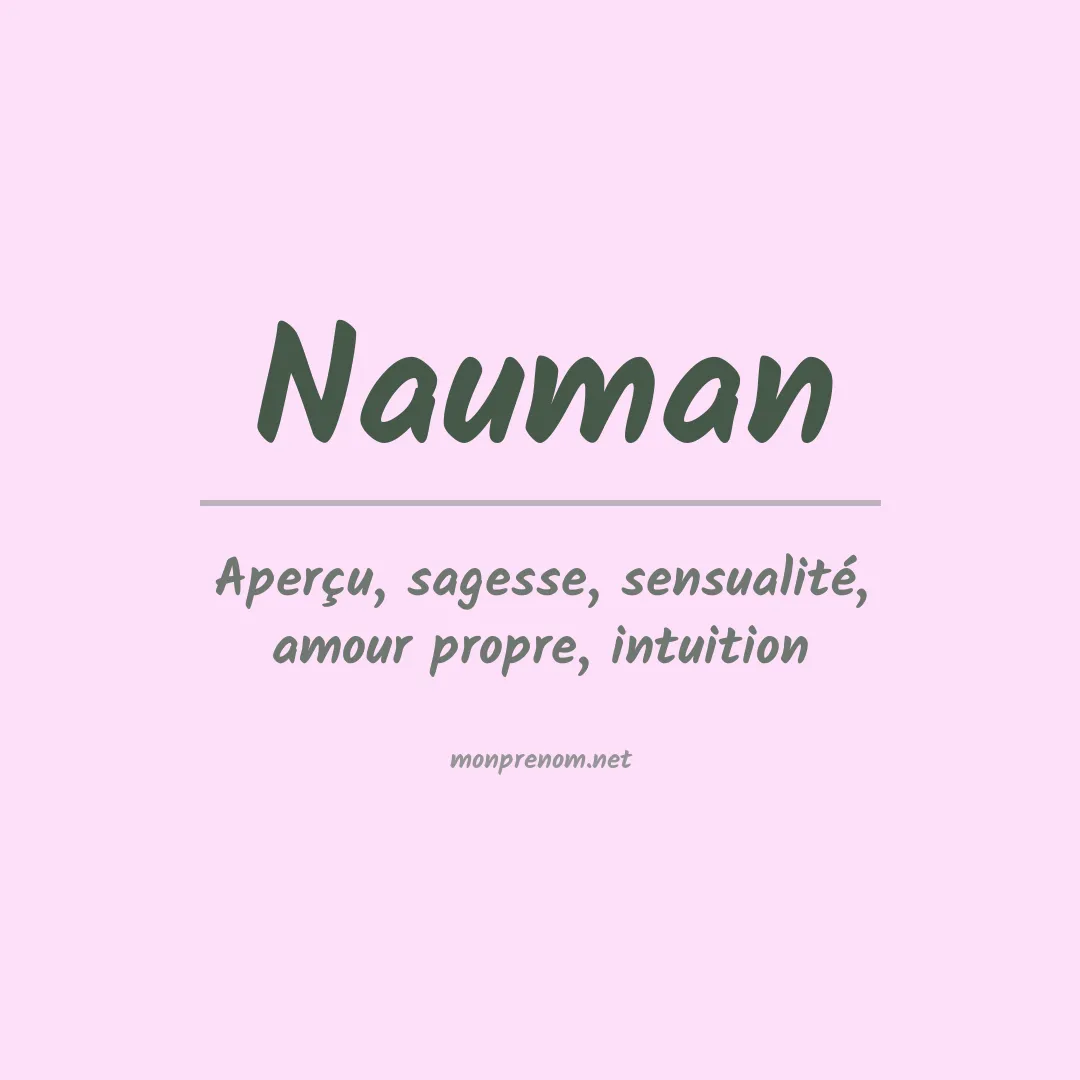 Signification du Prénom Nauman