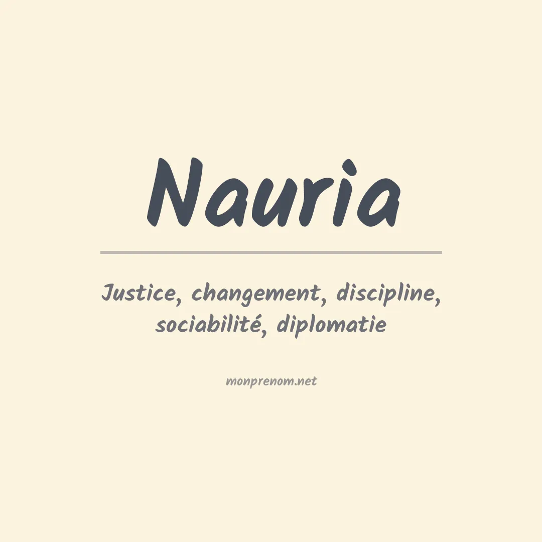 Signification du Prénom Nauria Signification du Prénom Nauria