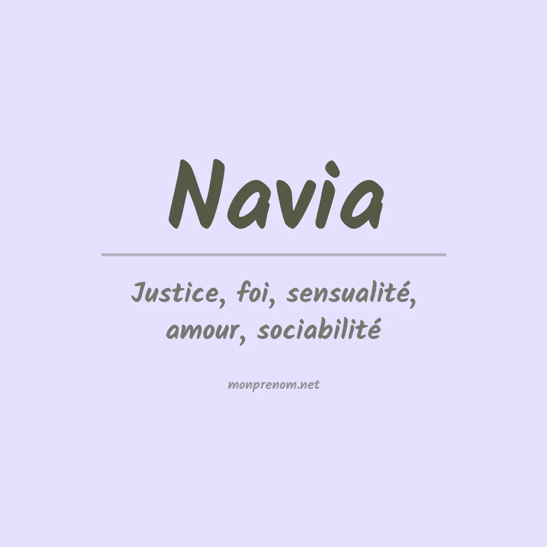Signification du Prénom Navia
