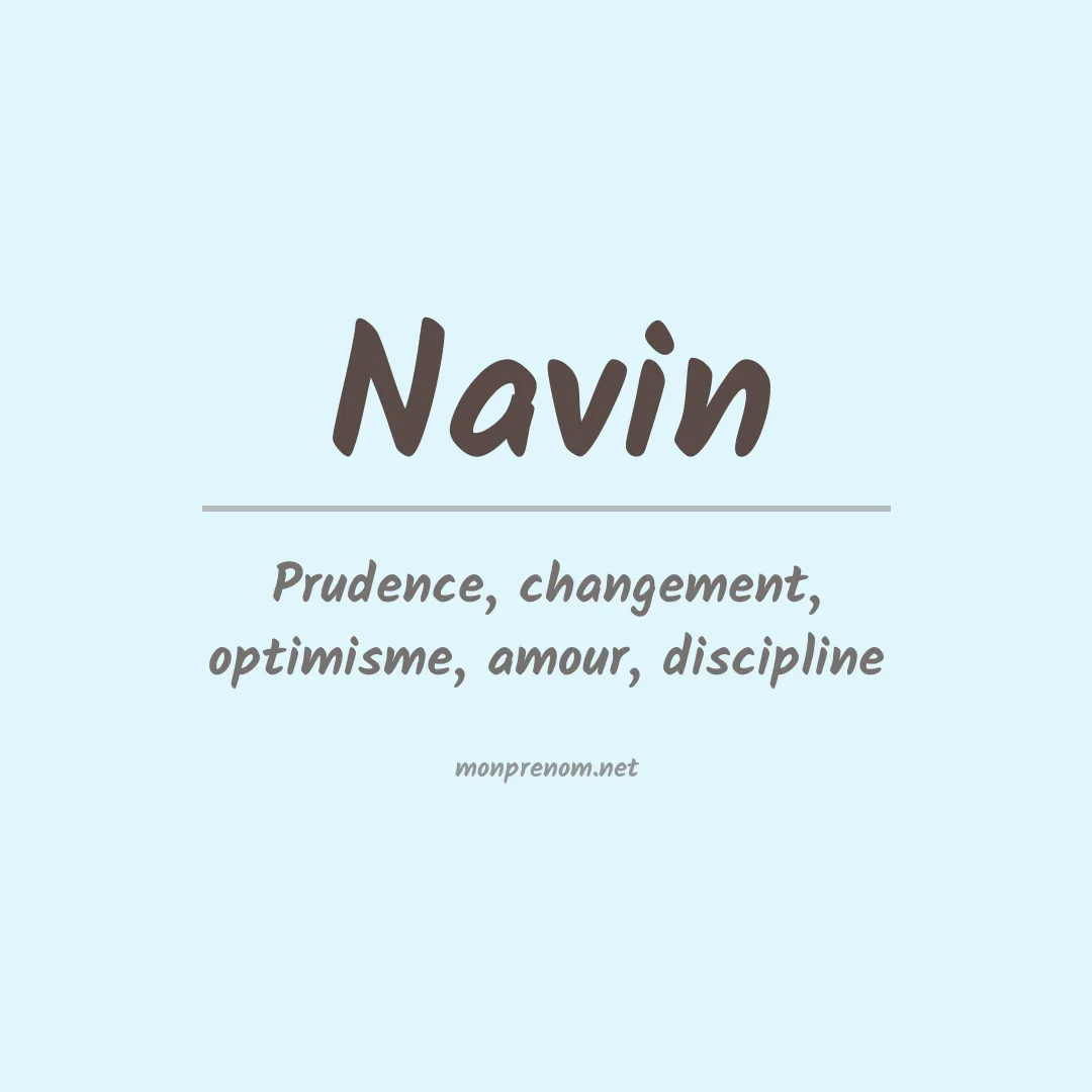 Signification du Prénom Navin