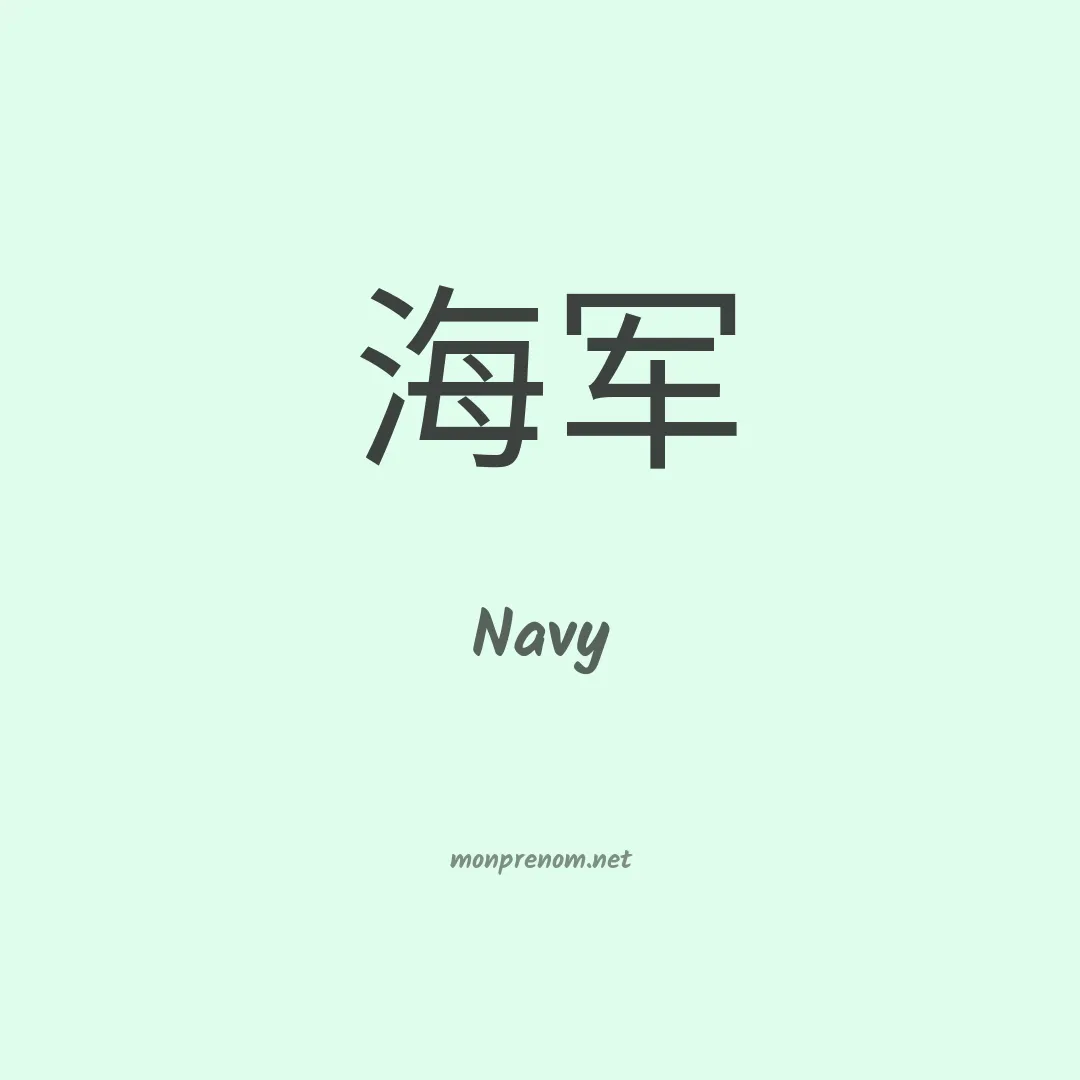 Navy en chino
