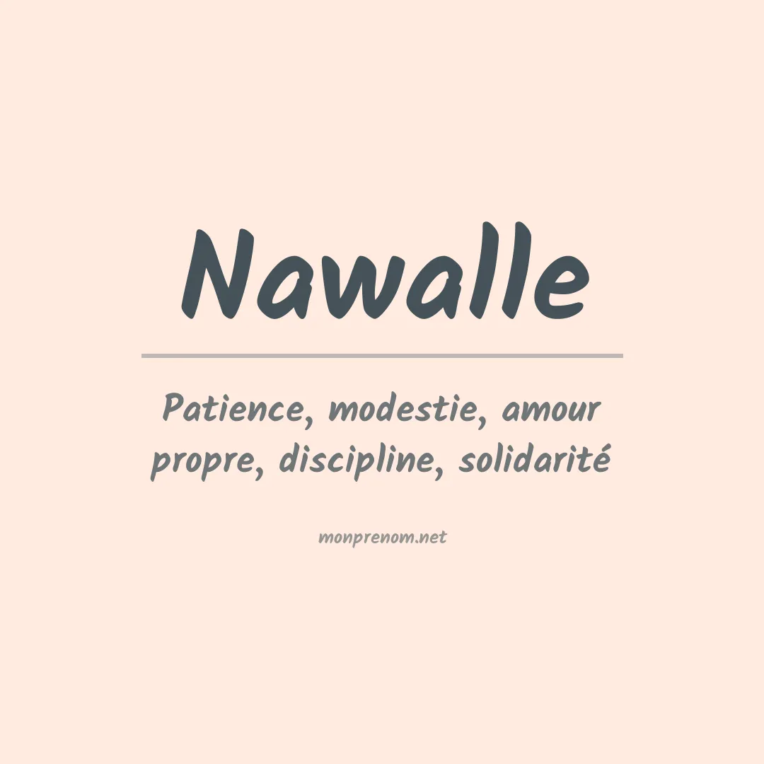 Signification du Prénom Nawalle Signification du Prénom Nawalle
