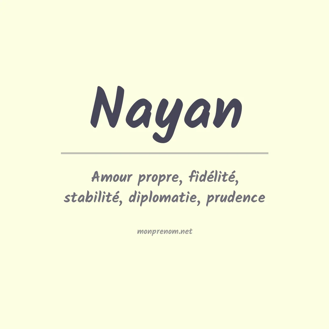 Signification du Prénom Nayan