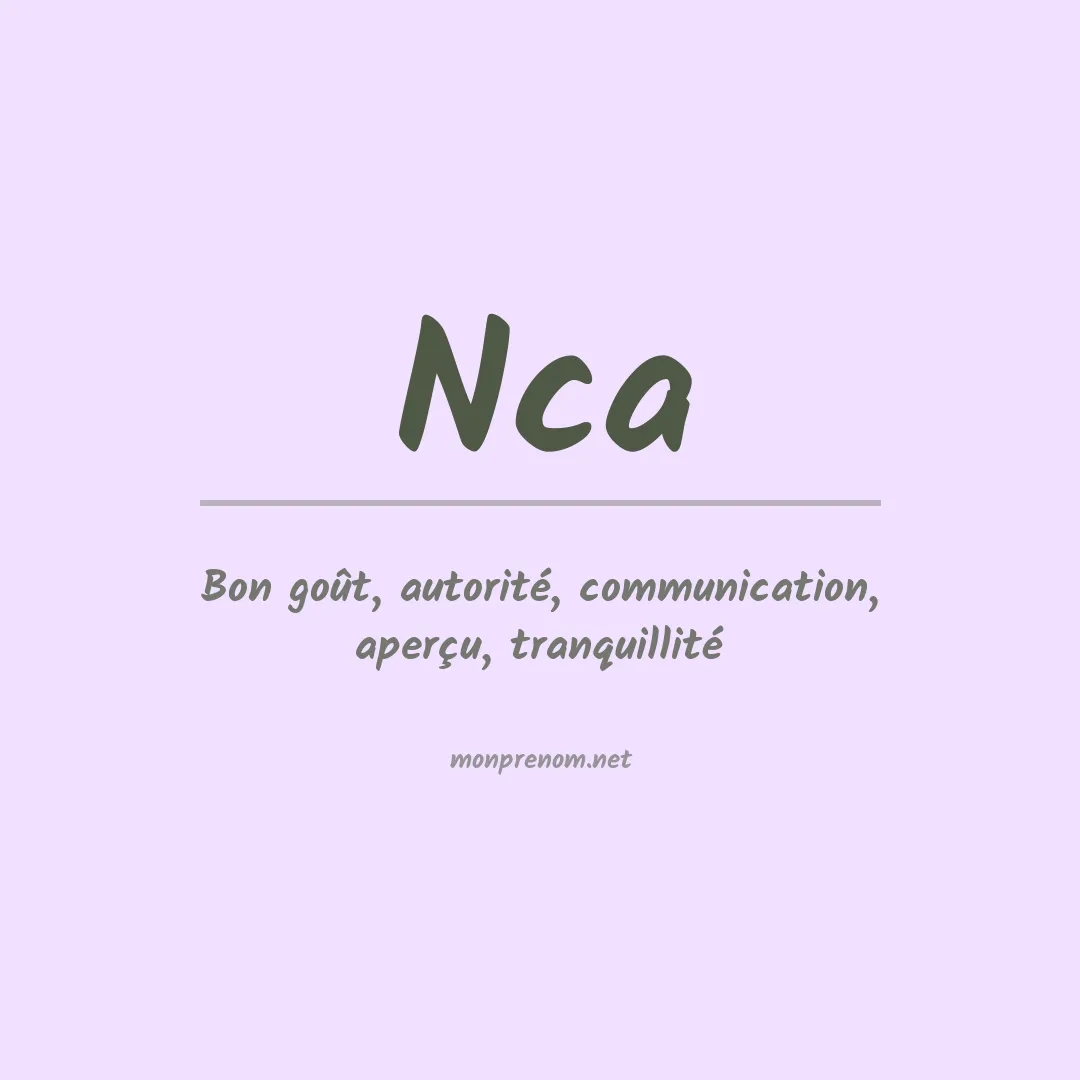 Signification du Prénom Nca Signification du Prénom Nca