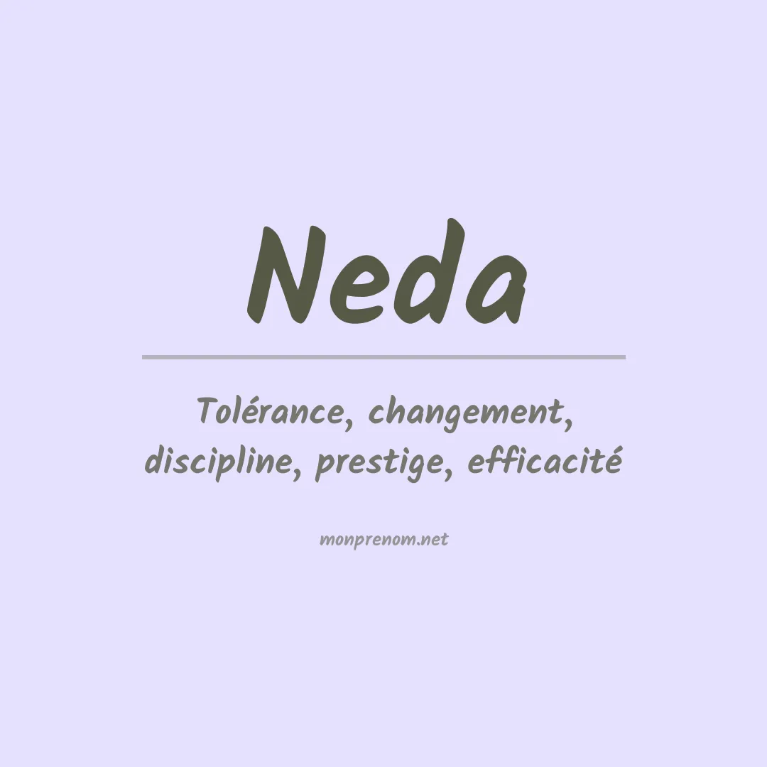 Signification du Prénom Neda