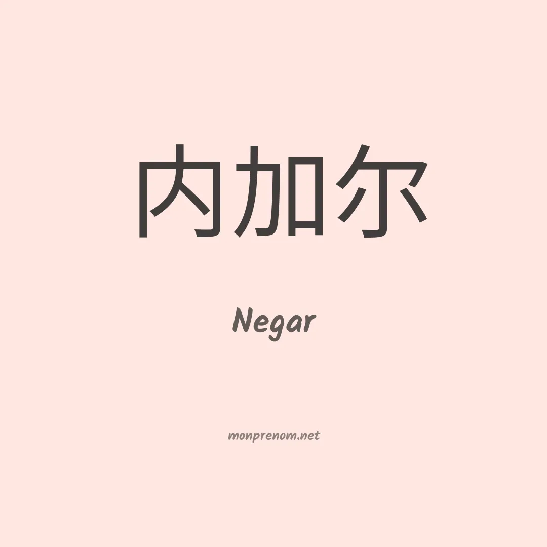 Negar en chino