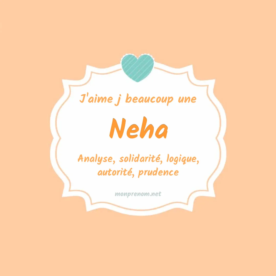 j'aime beaucoup Neha