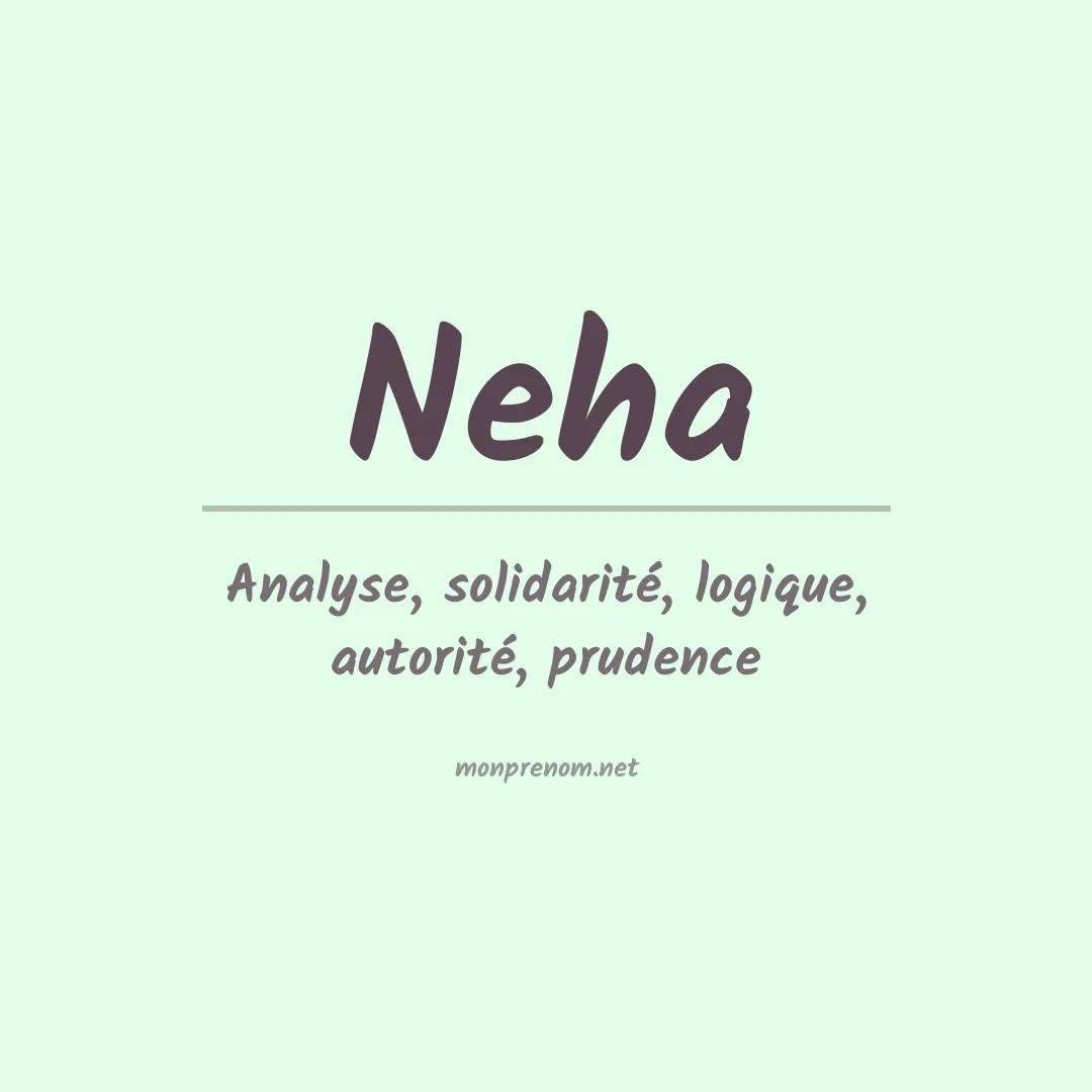 Signification du Prénom Neha Signification du Prénom Neha