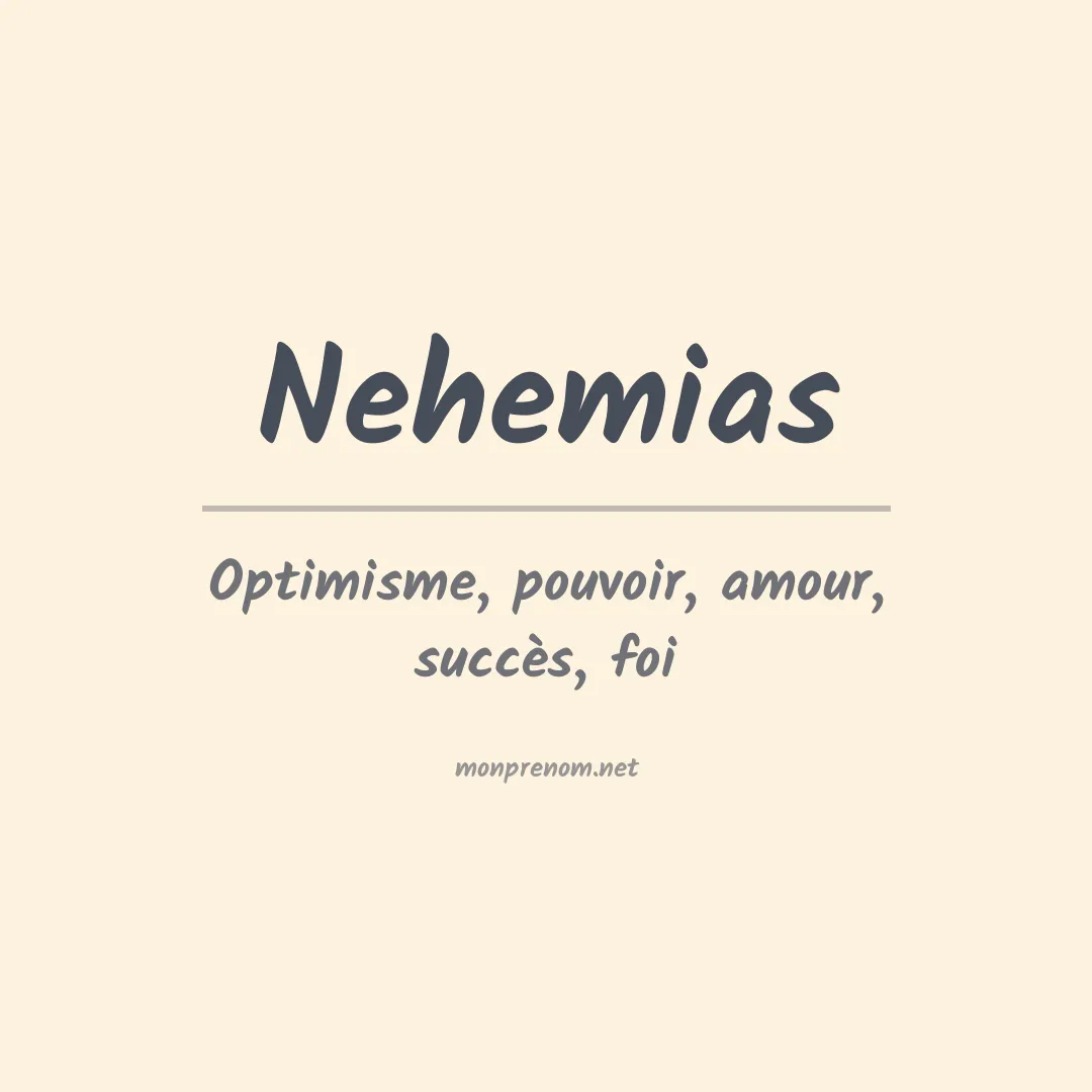 Signification du Prénom Nehemias