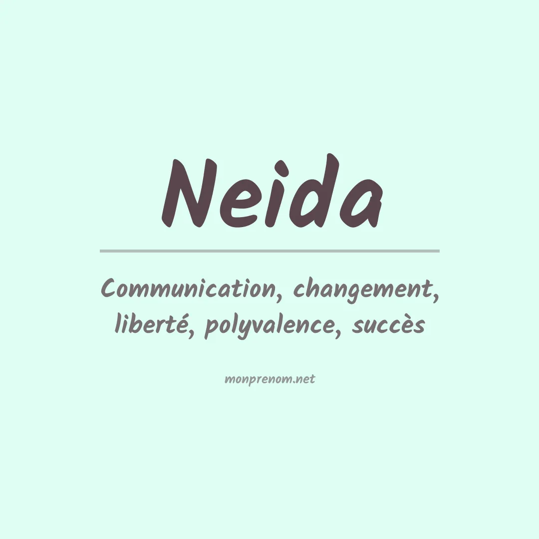 Signification du Prénom Neida