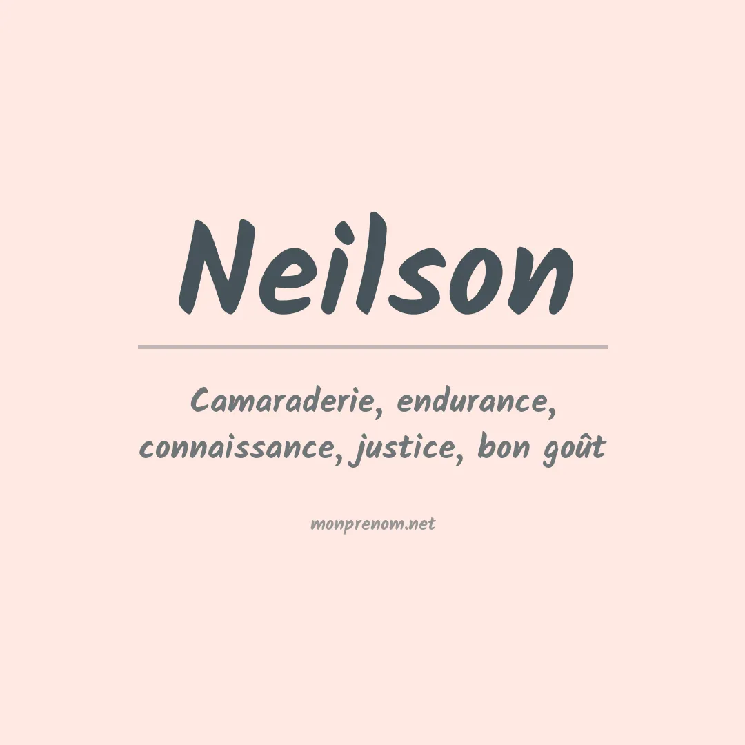 Signification du Prénom Neilson