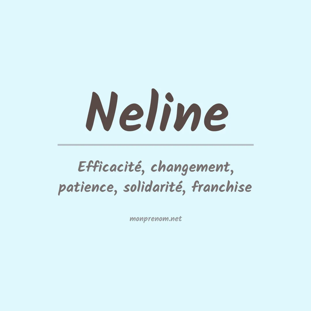 Signification du Prénom Neline Signification du Prénom Neline
