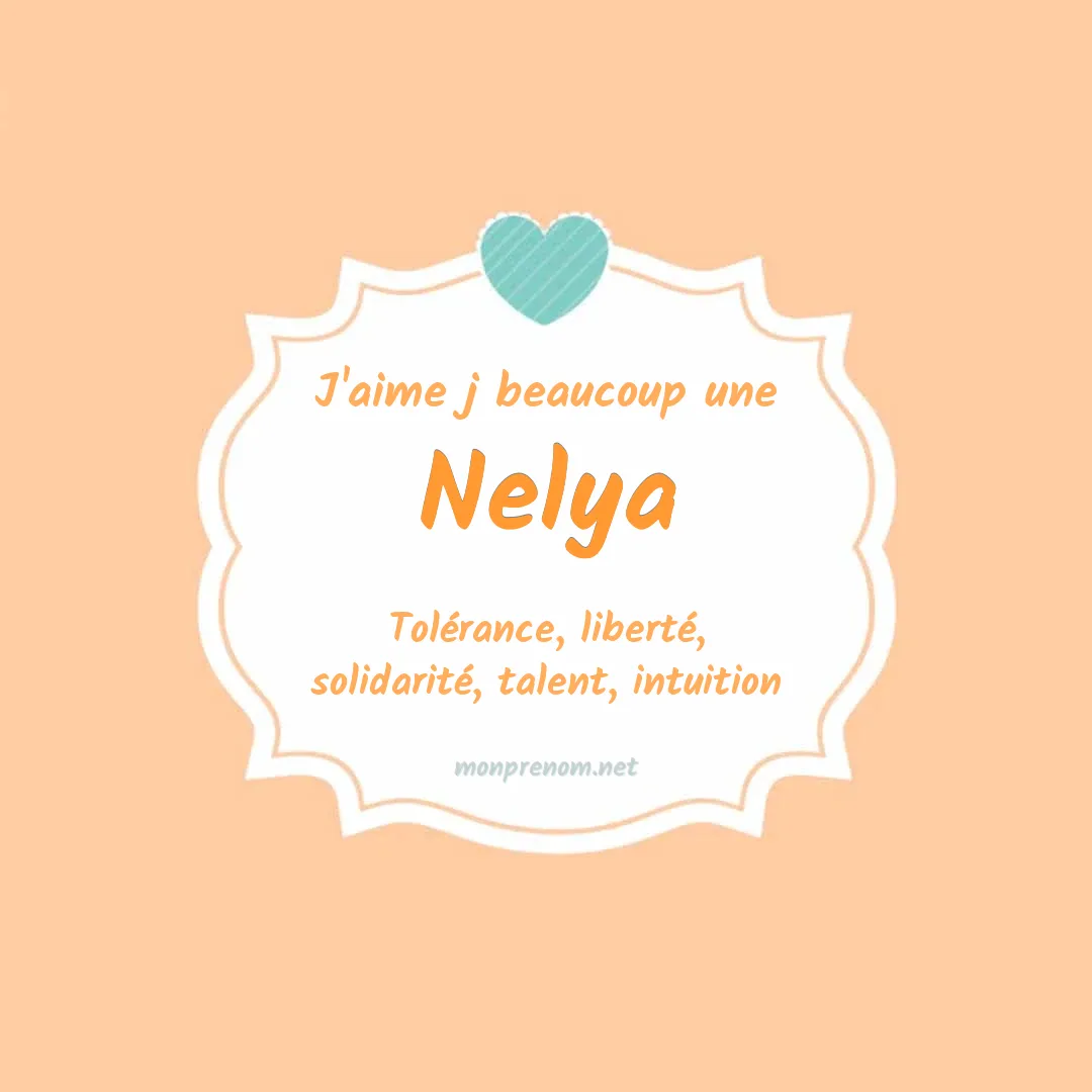 j'aime beaucoup Nelya