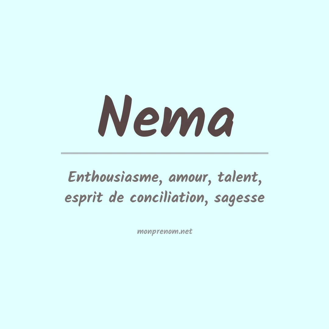 Signification du Prénom Nema