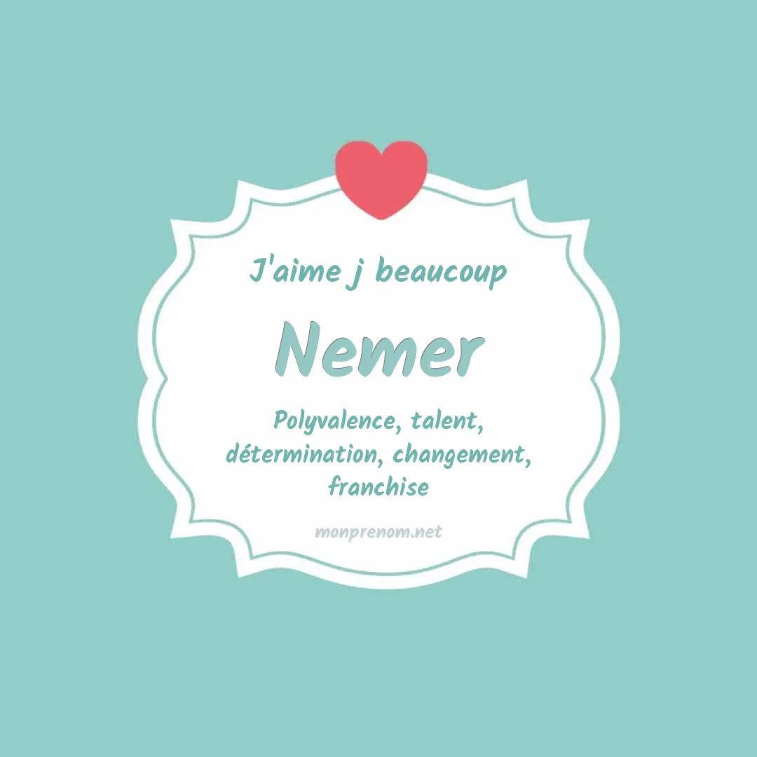 j'aime beaucoup Nemer