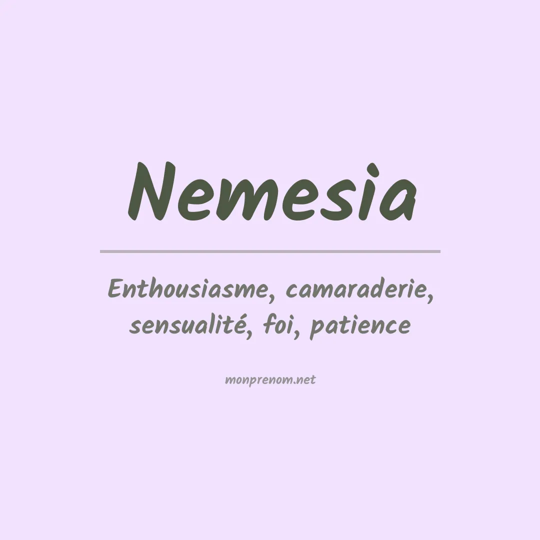 Signification du Prénom Nemesia Signification du Prénom Nemesia