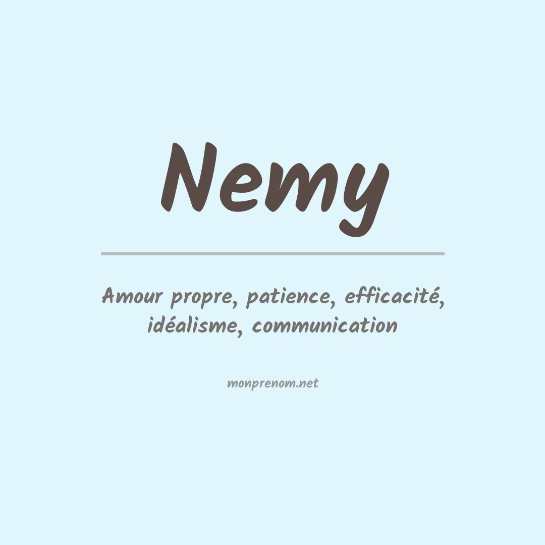 Signification du Prénom Nemy