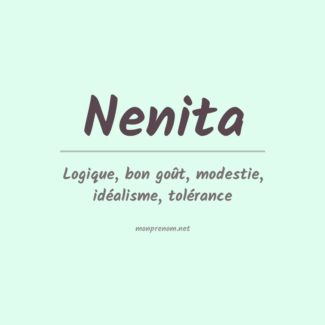 Signification du Prénom Nenita Signification du Prénom Nenita