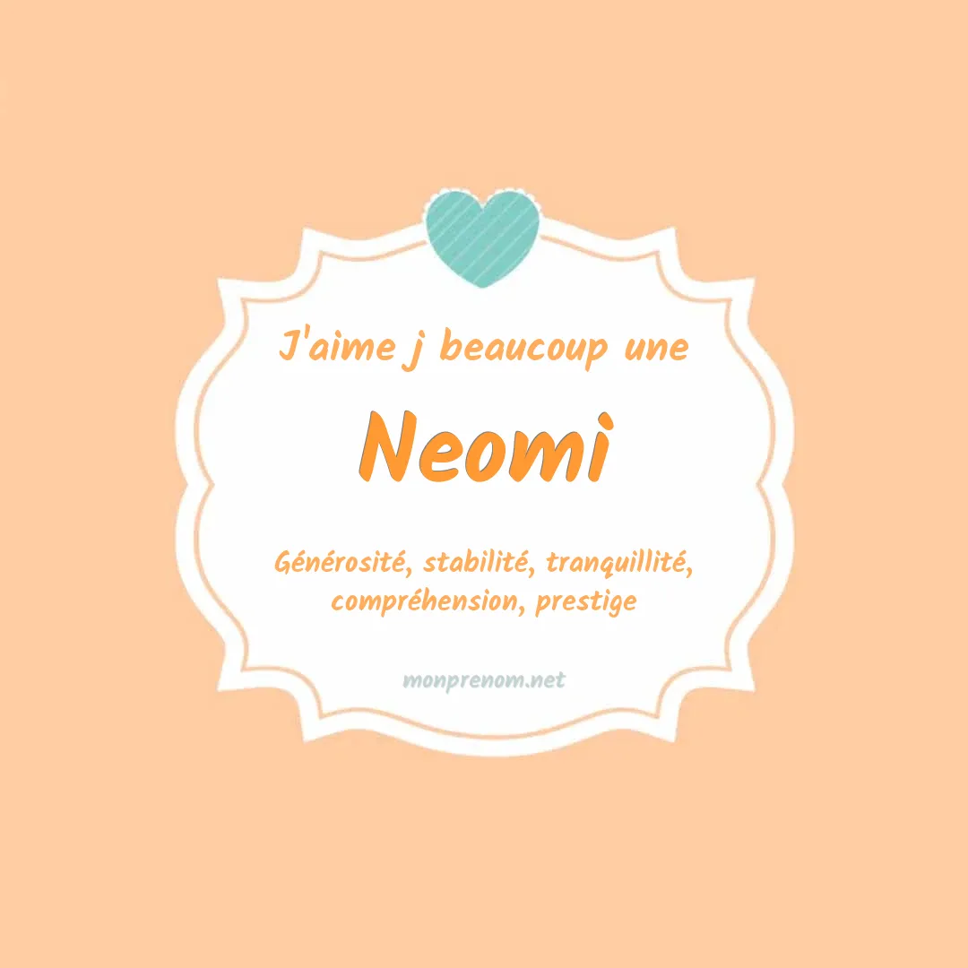 j'aime beaucoup Neomi