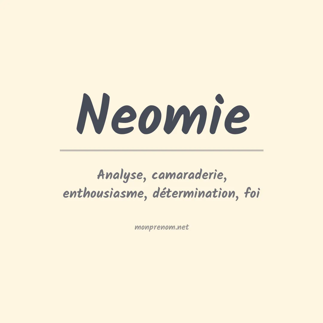 Signification du Prénom Neomie Signification du Prénom Neomie
