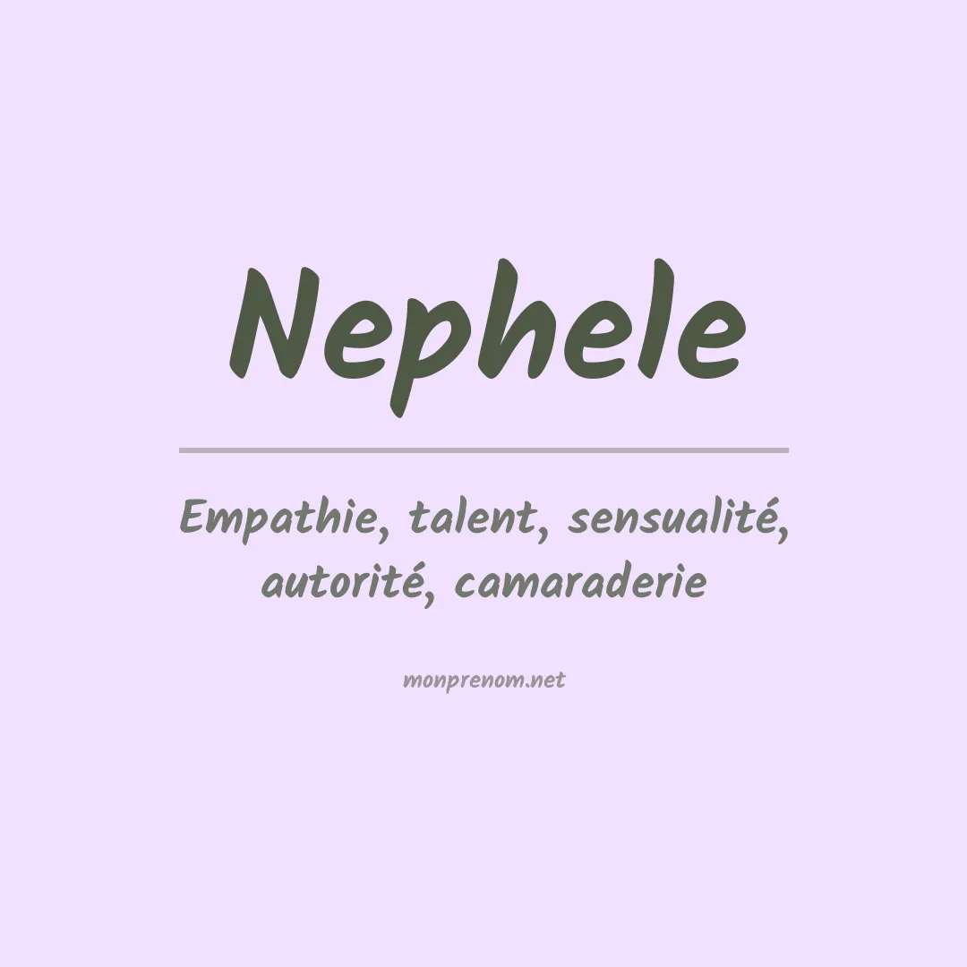 Signification du Prénom Nephele Signification du Prénom Nephele