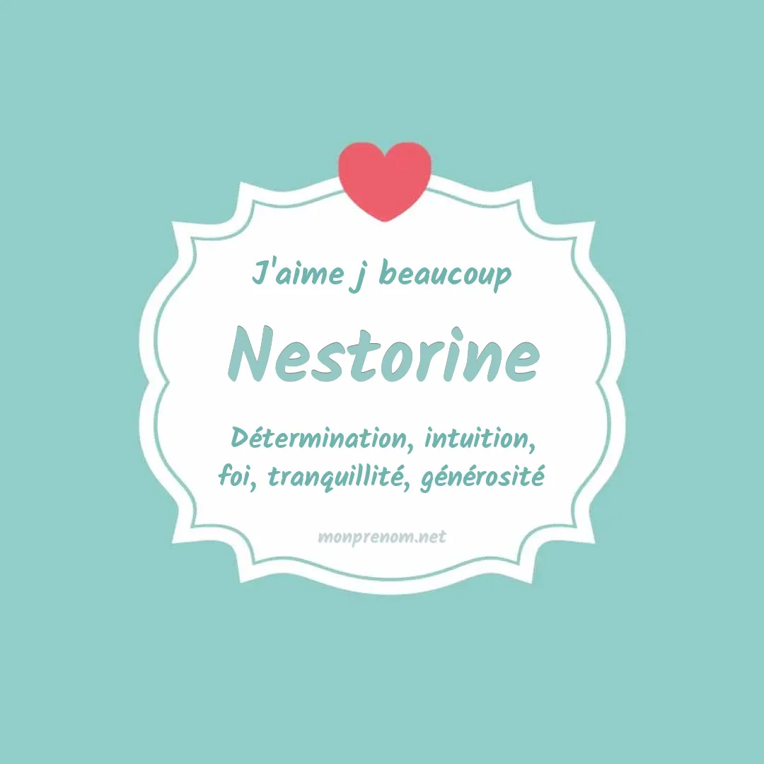 j'aime beaucoup Nestorine